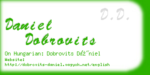 daniel dobrovits business card